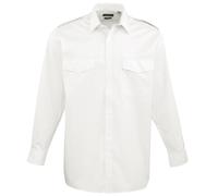 Premier - Chemise de pilote à manches longues - Homme (RW1085)