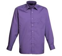 Premier Chemise popeline à manches longues (pr200) - vêtements de travail of (A)