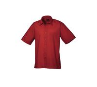 Premier chemise poplin à manches courtes pr202 - unisexe formelle de travail (A)