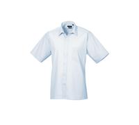 Premier chemise poplin à manches courtes pr202 - unisexe formelle de travail (B)
