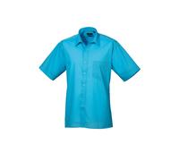 Premier chemise poplin à manches courtes pr202 - unisexe formelle de travail (B)