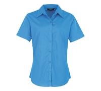 Premier chemisier à manches courtes pour femmes poplin pr302-formel workwear (A)