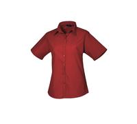 Premier chemisier à manches courtes pour femmes poplin pr302-formel workwear (A)