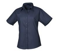 Premier chemisier à manches courtes pour femmes poplin pr302-formel workwear (A)