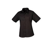 Premier chemisier à manches courtes pour femmes poplin pr302-formel workwear (B)