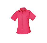 Premier chemisier à manches courtes pour femmes poplin pr302-formel workwear (B)