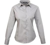 Premier - Chemisier à manches longues - Femme (34 FR) (Gris clair) - UTRW1090 Gris Clair G