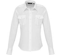 Premier - Chemisier de pilote à manches longues - Femme (FR 42) (Blanc) - UTRW3964 Blanc G