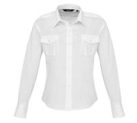 Premier - Chemisier de Pilote à Manches Longues - Femme (FR 50) (Blanc)
