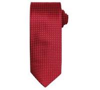 Premier - Cravate à motif pied de poule - Homme (Lot de 2) (Taille unique) (Rouge) - UTRW6947 G