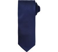 Premier - Cravate homme/femme unie PC5860 (taille unique) (Bleu marine)