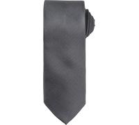Premier - Cravate homme/femme unie PC5860 (taille unique) (Gris foncé)