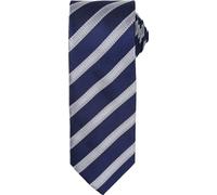 Premier - Cravate pour homme PC5859 (taille unique) (Bleu marine/argent)