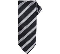 Premier - Cravate pour homme PC5859 (taille unique) (Noir/Gris foncé)