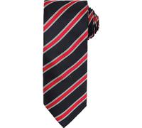Premier - Cravate pour homme PC5859 (taille unique) (Noir/Rouge)