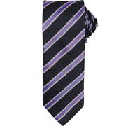 Premier - Cravate pour homme PC5859 (taille unique) (Noir/Violet riche)