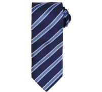 Premier - Cravate rayée et gaufrée - Homme (Lot de 2) (Taille unique) (Bleu marine/Bleu roi) - UTRW6950 Bleu marine/Bleu roi G