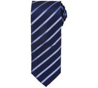 Cravate sport homme Premier avec motif à rayures RW5237 (taille unique) (Bleu marine / Bleu royal)