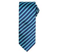 Premier - Cravate rayée - Homme (Taille unique) (Turquoise/Bleu marine) - UTRW5235 Turquoise/Bleu marine G