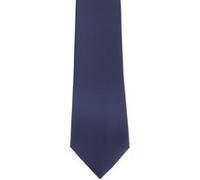 Cravate en satin Premier pour homme, unie (2 pièces/paquet) RW6934 (taille unique) (Châtaigne)