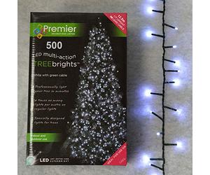 Premier Decorations Lot de 500 lampes de Noël pour sapin de 1,5 m Blanc 12,5 m