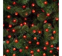 Premier Decorations Pearl Berry Lampe multi-action 50 LED Rouge