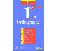 Premier en orthographe, 5e
