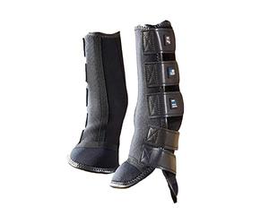 Premier Equine Turnout/Mud Fever Boots Outdoor Paddock Guêtres - Noir - m