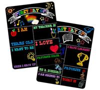 premier et dernier jour de commission scolaire,double face panneau du premier et dernier jour d'école,panneaux scolaires pour les enfants premier et dernier jour 36 x 28 cm,Back to School Wall Hanging