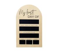 Premier et Dernier Jour d'École,Message Personnalisable Modifiable | Ardoise Portable Réutilisable 18x28cm pour Photographie Scolaire Élèves Maternelle Souvenirs