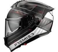 Premier Evoluzione SP, casque intégral XS Mat Noir/Argent/Rouge Mat Noir/Argent/Rouge