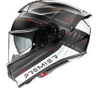Premier Evoluzione SP, casque intégral XS Mat Noir/Blanc/Rouge Mat Noir/Blanc/Rouge