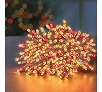 Premier Guirlande lumineuse LED 720 vintage Supabrights avec minuterie Doré/rouge
