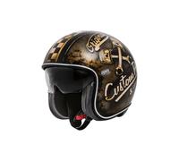 Premier Helmets 23 Vintage Op9 Bm 22.06 Open Face Helmet Noir,Doré M