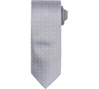 Premier - Cravate à pois - Homme (Taille unique) (Argent/Blanc) - UTRW5234 Argent/Blanc