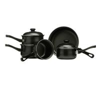 Premier Housewares Batterie de cuisine Noir - Ustensiles de Cuisine - anti -adhesif- 5 pièces