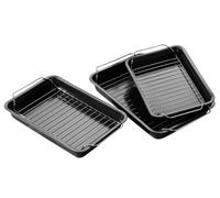 Premier Housewares 0204725 Set de 3 Plaque à Rôtir Antiadhésive avec des Grilles