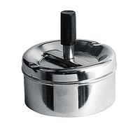 Premier Housewares 0305204 Cendrier de Rotation Petit Effet Chrome Poigné Noir