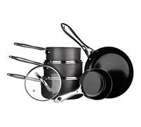 Premier Housewares 0408194 Série H Tenzo Batterie de Cuisine Lot de 5 Pièces Céramique en Aluminium Revêtu + Couvercle en Verre + Poignée en Acier Inoxydable