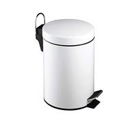 Poubelle Cuisine à Pédale de 3 Litres , Blanc, Seau Intérieur en Plastique- 17 X 23 X 26cm