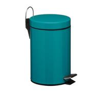 Premier Housewares 0506429 Poubelle à Pédale et Godet Intérieur en Plastique Turquoise 3 L