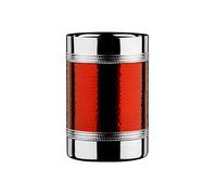Premier Housewares 0507783 Refroidisseur de Bouteille avec Bande en Acier Inoxydable Effet Martelé Rouge
