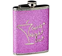 Premier Housewares 0508075 Flasque 8 Oz Girls Night Out en Acier Inoxydable Rose