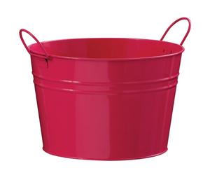 Premier Housewares 0508265 Seau en Zinc Rose