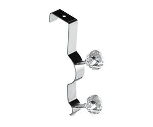 Premier Housewares 0509688 Crochet de Porte Double en Forme de Diamant Transparent