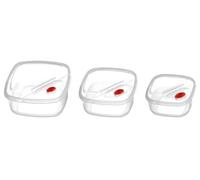 Premier Housewares 0805162 Set de 3 Pots à Provision Plastique Transparent