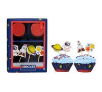 Premier Housewares 0805172 Set de 24 Formes Moule à Muffin I Love UK + 4 Pièces de Forme Assortis