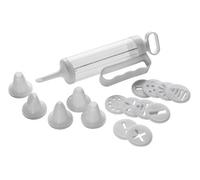Premier Housewares 0806527 Seringue à Pâtisserie avec 15 Différentes Douilles pour Décoration et Glaçage de Gâteaux en Polypropylène Blanc
