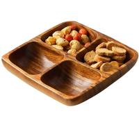 Premier Housewares 1104552 Plat de Service avec 4 Sections en Bois d'Acacia