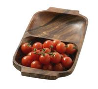 Premier Housewares 1104606 Plat de Service avec 2 Sections en Bois d'Acacia